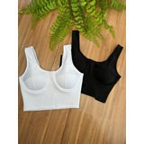 Kit 2 Cropped Feminino