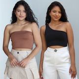 Kit 2 Cropped Feminino