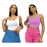 Kit 2 Cropped Feminino