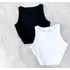 Kit 2 Croppeds Blusa Alcinha Combo Regata Suplex Básica