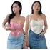 Kit 2 Croppeds Corsets Mia Prada Poliamida Tomara Que Caia