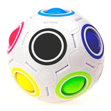 Kit 2 Cubo Mágico Bola Fidget Puzzle Rainbow Anti Estress