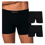 Kit 2 Cueca Boxer Lupo Sem Costura Micromodal Masculino