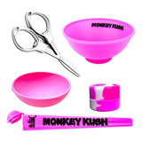 Kit 2 Cuia Slick De Silicone Tubete Mocó Tesoura Dobravél