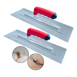 Kit 2 Desempenadeira Aço Inox Efeito Marmorato Decorativo