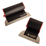 Kit 2 Desempenadeira Berox Aço Inox Massa Corrida 15 E 25cm