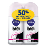 Kit 2 Desodorantes Roll On Invisible B w 50ml Nivea Fragrância Black White
