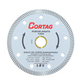 Kit 2 Disco Corte Porcelanato Diamantado Turbo 110mm Cortag
