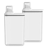 Kit 2 Dispenser Amaciante Sabão Líquido 2 3l Organizador Ou