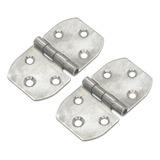 Kit 2 Dobradiça Aço Inox 316 Mar Náutica Barco Lancha Iate