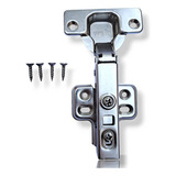 Kit 2 Dobradiça Com Amortecedor Porta De Armário Reta 35mm