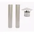 Kit 2 Dutos 120cm 4 Polegadas   1 Chapéu Chinês 4 Polegadas