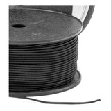 Kit 2 Elástico Roliço Preto Firme Original Rolo C 100 Mts