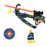 Kit 2 Em 1 Arco Besta Crossbow Camuflado Alvo Mira Flecha