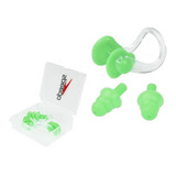 Kit 2 Em 1 Speedo Prendedor Nariz E Protetor Ouvido Cor Verde