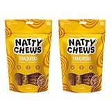 Kit 2 Embalagens Mordedor Natural Traqueia Bovina Desidratada Traquitas Natty Chews Para Cães 4 Unidades