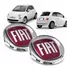 Kit 2 Emblemas Dianteiro Grade Traseiro Porta Malas Fiat 500