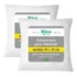 Kit 2 Enchimento Almofada Refil 45x45 Fibra 100% Siliconada Cor Branco