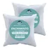 Kit 2 Enchimentos Refil Almofada 60x60 Fibra Siliconada 450g Cor Branco