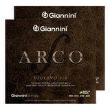 Kit 2 Encordamento P/violino 4/4 Giannini Arco - Geavva