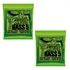 Kit 2 Encordoamento Baixo 045 Ernie Ball Regular Slinky Níqu