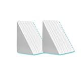 Kit 2 Encosto Anatômico Triangular Branco Leitura Pós Operatório Com Capa Com Zíper 2 