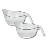 Kit 2 Escorredor Arroz Multiuso Cozinha Transparente C Cabo