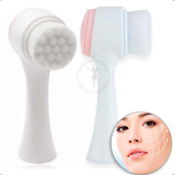 Kit 2 Escova De Limpeza Facial 2 Em 1 Skincare Esfoliante