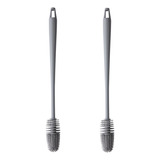 Kit 2 Escova Multiuso Silicone Lavar Garrafa Mamadeira Copo