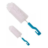 Kit 2 Escova Para Lavar Mamadeira Garrafas E Bico 2 Em 1