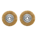 Kit 2 Escova Rotativa Circular Latonada 6 X 1 2 Motoesmeril