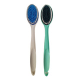 Kit 2 Escovas De Banho Para Lavar Costas Massageadora Condor