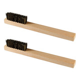 Kit 2 Escovas Madeira Cerdas Aplicar Graxa Sapato Condor