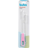 Kit 2 Escovas Para Limpar Higienizar Lavar Canudo Buba