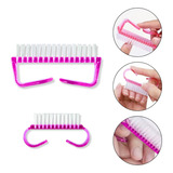 Kit 2 Escovinhas Manicure Pedicure Limpeza Higiene De Unhas