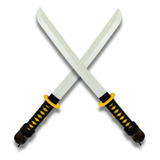 Kit 2 Espadas Katana Ninja Brinquedo Samurai Com Luz Som