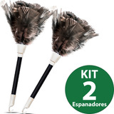 Kit 2 Espanador De Po Pena Peru 52 Cm Cabo Espanadores Para Limpar Limpeza De Casa Profissional Floresta Urbana