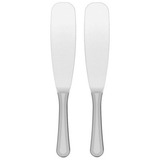 Kit 2 Espátulas Para Petisco Plástico Transparente