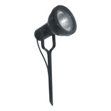Kit 2 Espeto Jardim Alumínio Luminária E27 Com Lâmpada par30 Carcaça Branco Luz Branco frio 110v 220v