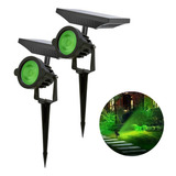 Kit 2 Espeto Solar Jardim Led Luminária Super Spot Luz Grama