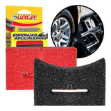 Kit 2 Esponja Espuma Aplicador Pneu Painel Plástico Borracha