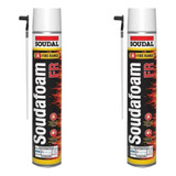 Kit 2 Espuma Expansiva Anti Chama Pro Foam Pu 750ml Soudal