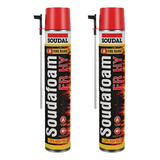Kit 2 Espuma Expansiva Pro Foam Pu 500ml Soudal