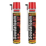 Kit 2 Espuma Pro Foam Pu 500ml Soudal