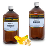 Kit 2 Essências De Banana Aroma Gb 1 Litro Cada Alimentícia