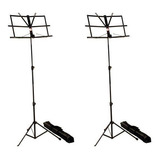 Kit 2 Estante Partitura Suporte Dobrável Dolphin C Capa