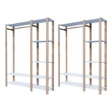 Kit 2 Estantes Pinus