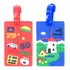 Kit 2 Etiqueta Tag Identificador De Mala Viagem Bagagem Cor 1 Vermelho E 1 Azul