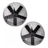 Kit 2 Exaustor Industrial 50cm Inox Alta Vazão Blindado