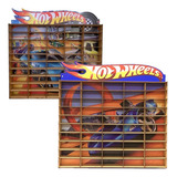 Kit 2 Expositor Porta Carrinhos Hotwheels Estantes Stand Mdf